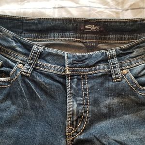 Ladies Silver Jeans